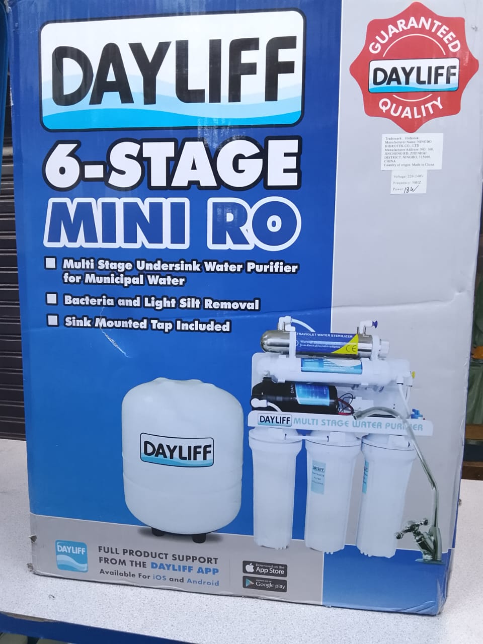 Dayliff 6-stage Mini Ro 200litres/day Premium Water Treatment Equipment