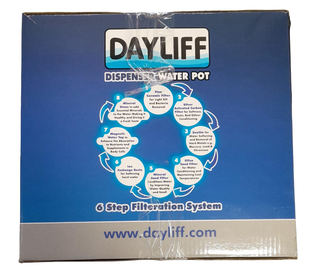 DISPENSER WATER POT PURIFIER FOR HOMES AND OFFICE USE  - SUITABLE FOR RAIN WATER & MUNICIPAL WATER. REMOVES SEDIMENTS, BACTERIA AND MICRO-ORGANISMS.