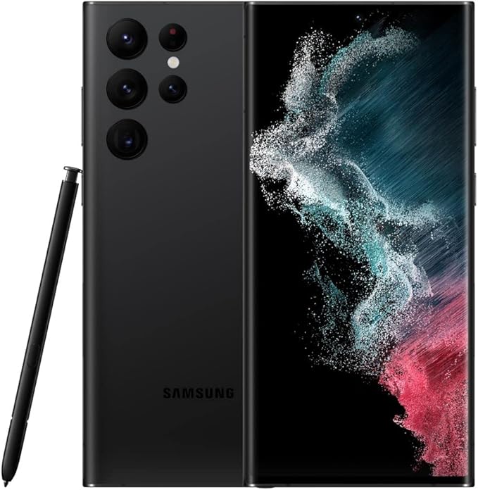 SAMSUNG Galaxy S22 Ultra Cell Phone, Factory Unlocked Android Smartphone, 256GB, 8K Camera, Brightest Display Screen, S Pen, Long Battery Life, Fast 4nm Processor, US Version, 2022.