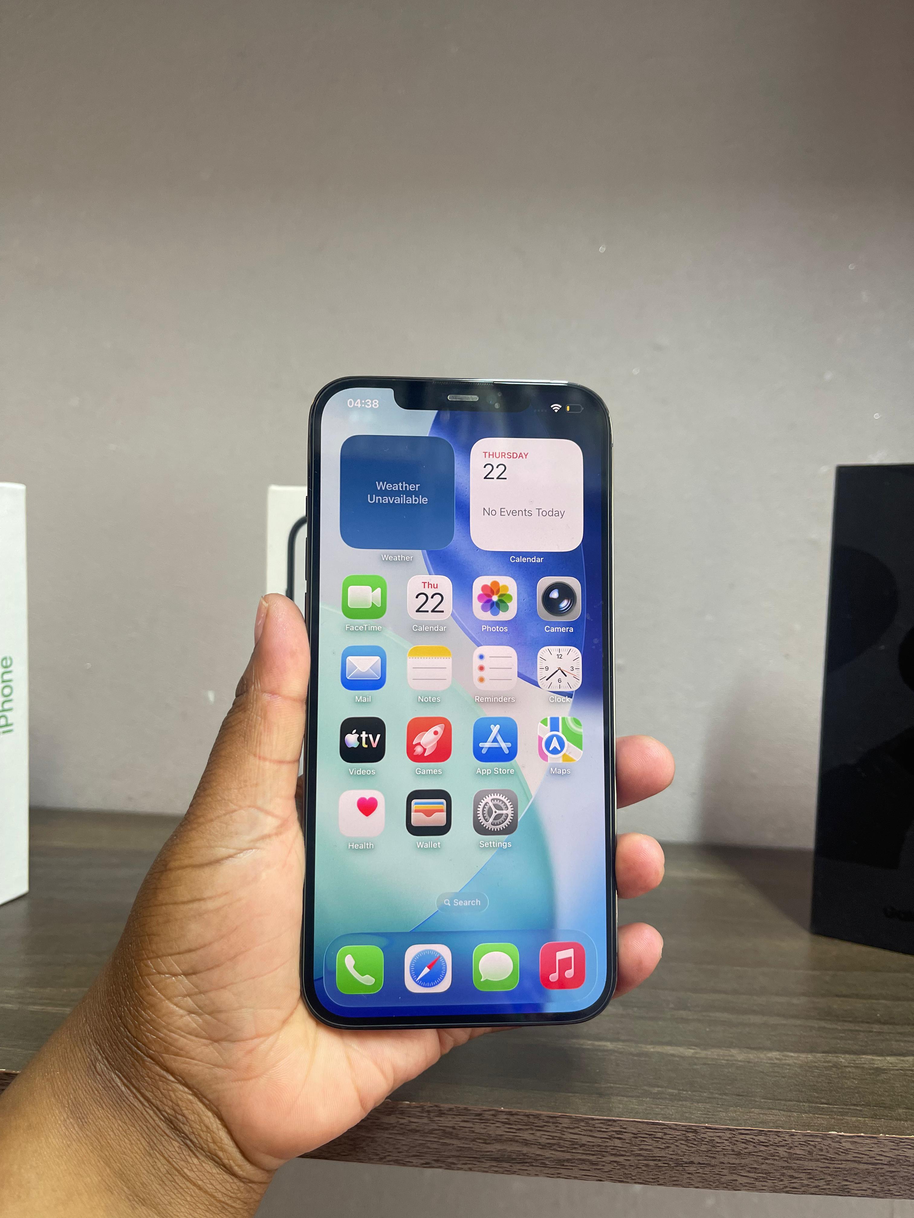 Refurbished Apple iPhone 12 Pro Max 256GB – Super Retina XDR OLED Display, Triple Camera, Face ID, Fully Tested & Clean Condition