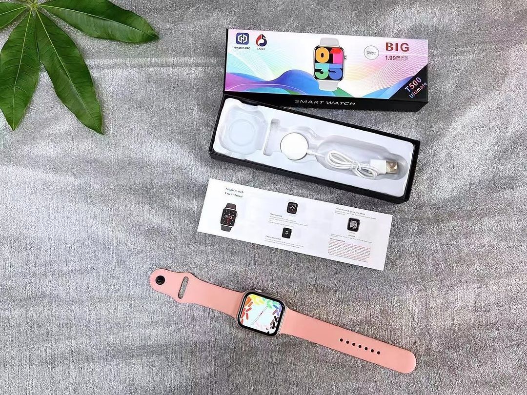 Series 10 T500 Ultimate Wireless Charging Smart Watch Fitness Tracker, Heart Rate Monitoring, Sleep Analysis, Notifications Stysign