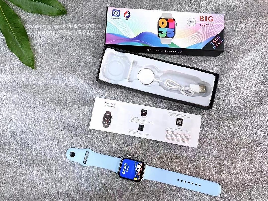 Series 10 T500 Ultimate Wireless Charging Smart Watch Fitness Tracker, Heart Rate Monitoring, Sleep Analysis, Notifications Stysign