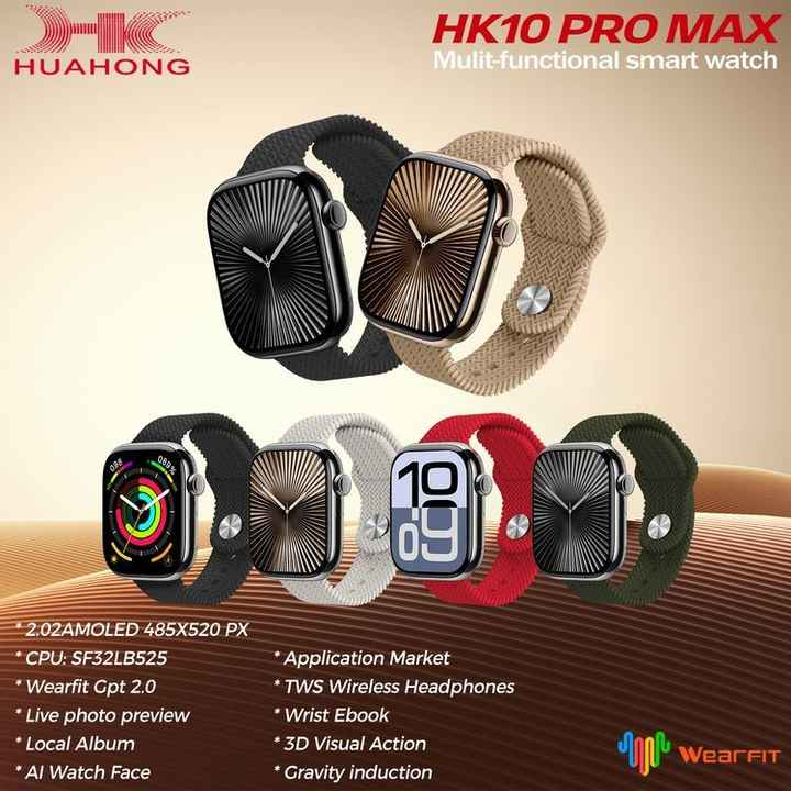 2025 Newest Series 10, Hk10 pro max 2.02 Amoled Smartwatch Support Wireless Earphones,Fitness Tracking, Bluetooth Calls.
