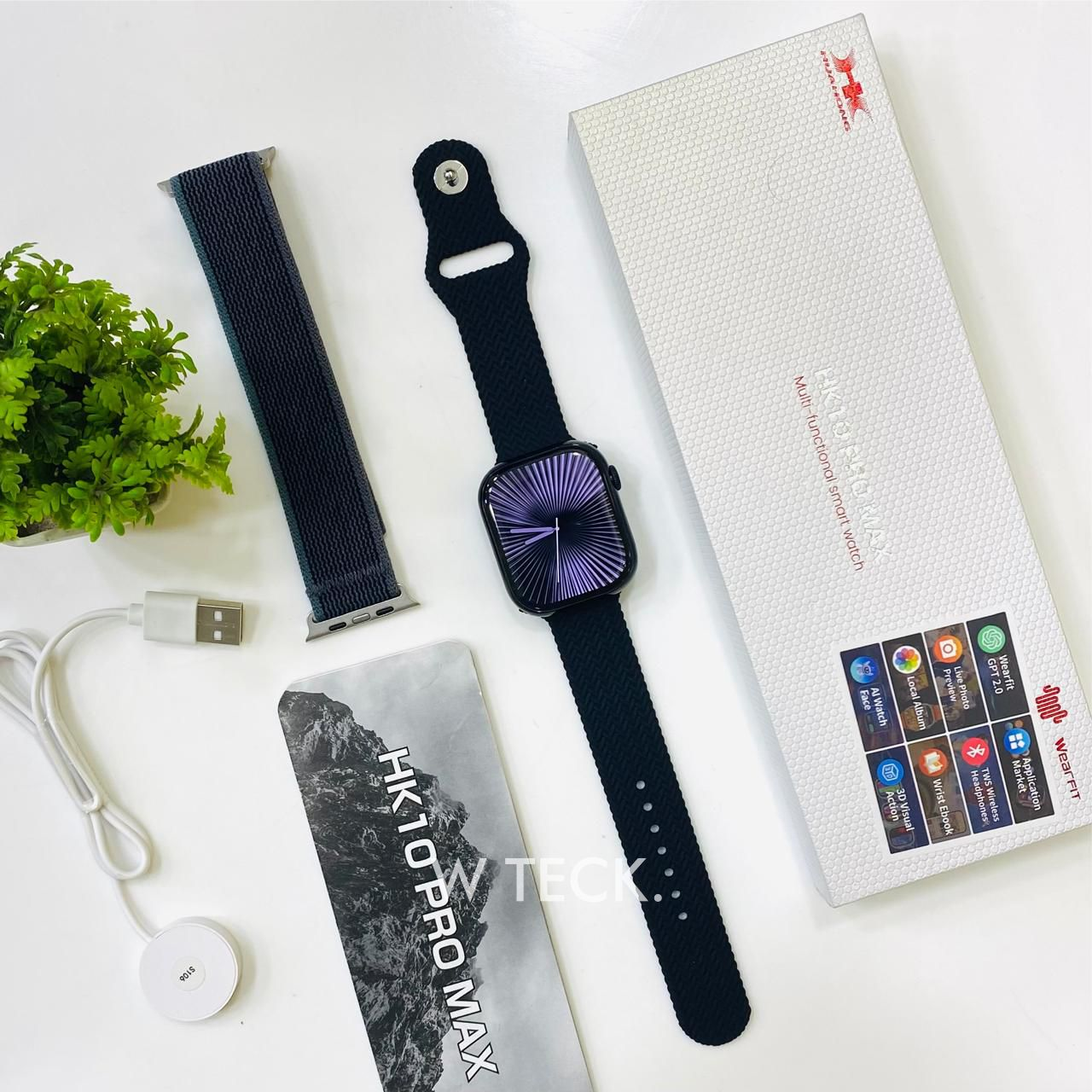 2025 Newest Series 10, Hk10 pro max 2.02 Amoled Smartwatch Support Wireless Earphones,Fitness Tracking, Bluetooth Calls.