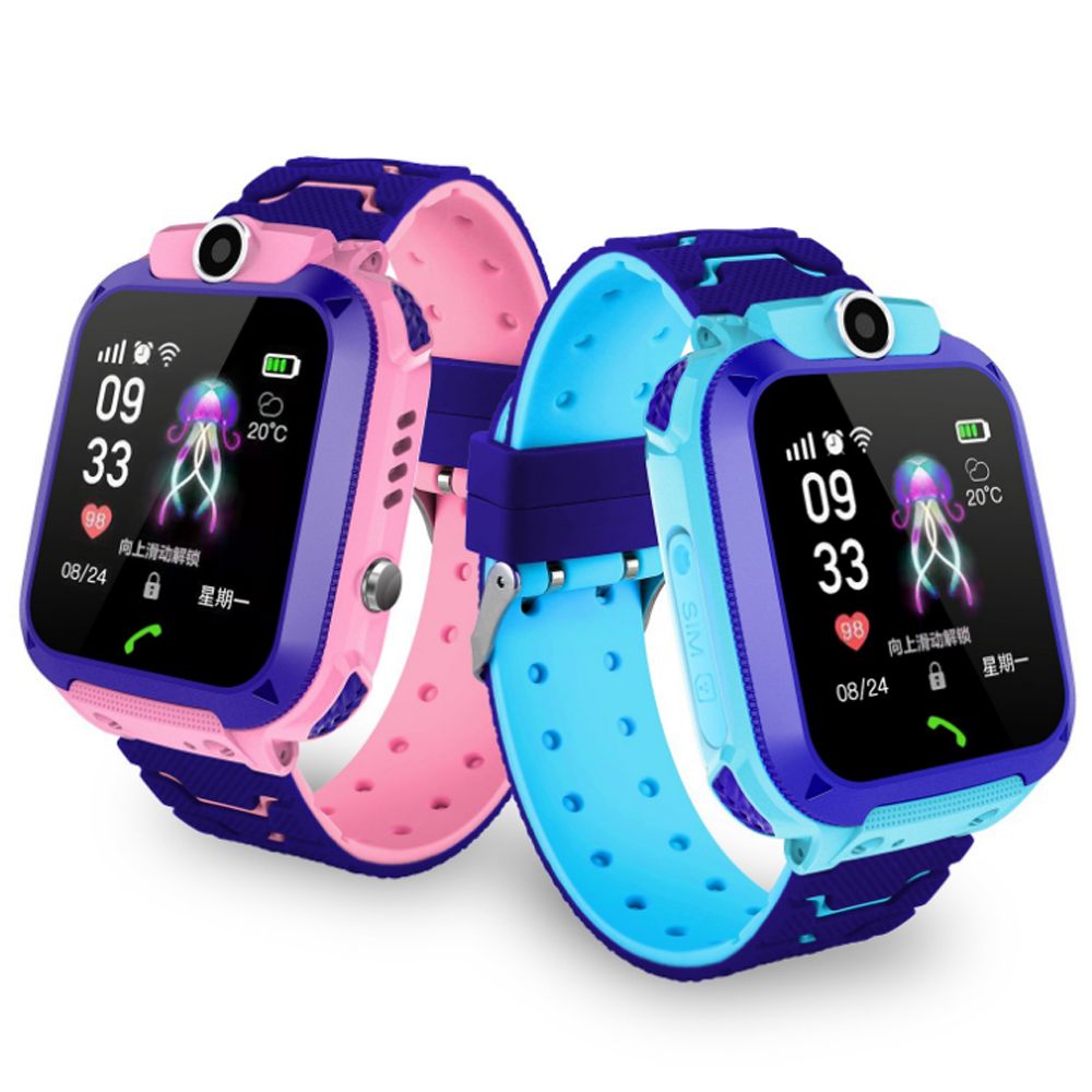New Q12 Kids Smart Watch Location Tracker Anti-lost SOS Waterproof With 2G Network, SIM Card Slot, Smart Call Bracelet.
