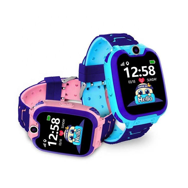 New Q12 Kids Smart Watch Location Tracker Anti-lost SOS Waterproof With 2G Network, SIM Card Slot, Smart Call Bracelet.