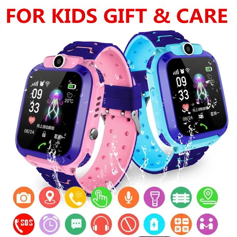 New Q12 Kids Smart Watch Location Tracker Anti-lost SOS Waterproof With 2G Network, SIM Card Slot, Smart Call Bracelet.