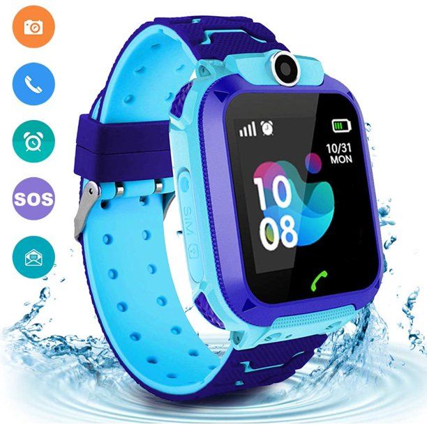 New Q12 Kids Smart Watch Location Tracker Anti-lost SOS Waterproof With 2G Network, SIM Card Slot, Smart Call Bracelet.