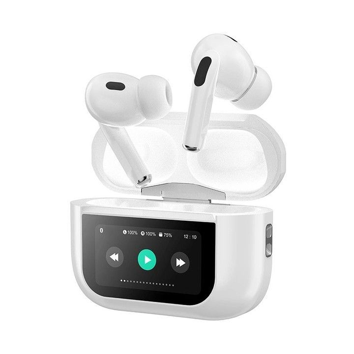 New A9 Pro Apple Airpods ANC/ENC Noise Reduction Touch Control Bluetooth 5.4 Wireless Earbuds