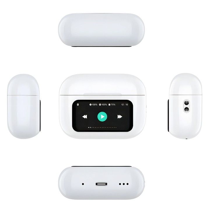 New A9 Pro Apple Airpods ANC/ENC Noise Reduction Touch Control Bluetooth 5.4 Wireless Earbuds