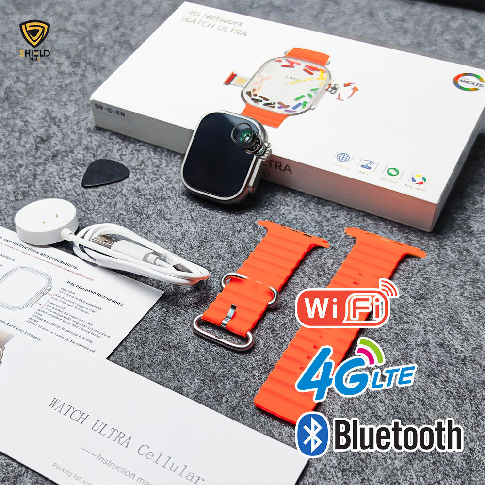S10 Ultra Rotating Camera 4G Android Amoled Smart Watch Amoled 2.2 inch Display 4GB RAM  64GB ROM, 4G/5G Sim Slot, Camera, Play Store Apps