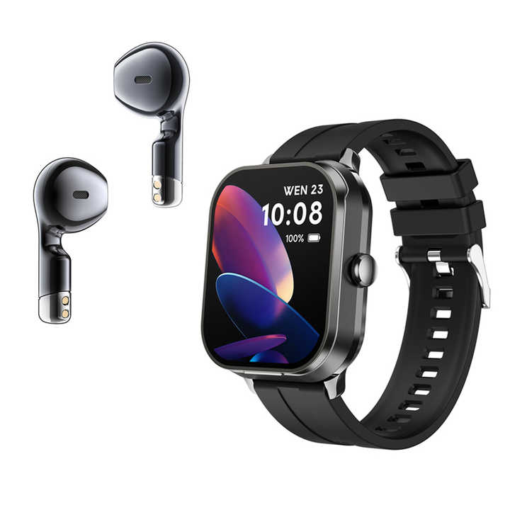 D8 2 In 1 Smartwatch With Earbuds, Smart Watch Health Management, Heart Rate, Blood Pressure Measurement, Blood Oxygen, Sleep Monitoring