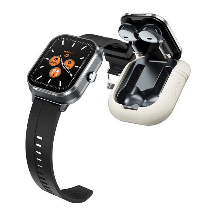 D8 2 In 1 Smartwatch With Earbuds, Smart Watch Health Management, Heart Rate, Blood Pressure Measurement, Blood Oxygen, Sleep Monitoring