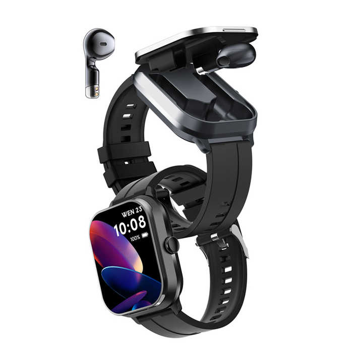 D8 2 In 1 Smartwatch With Earbuds, Smart Watch Health Management, Heart Rate, Blood Pressure Measurement, Blood Oxygen, Sleep Monitoring