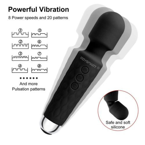 Rechargeable Magic Wand JoyPark Vibrator – Powerful, Waterproof, and Portable Massage Wand