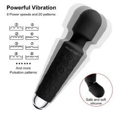 Rechargeable Magic Wand JoyPark Vibrator – Powerful, Waterproof, and Portable Massage Wand