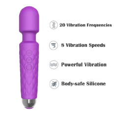 Rechargeable Magic Wand JoyPark Vibrator – Powerful, Waterproof, and Portable Massage Wand