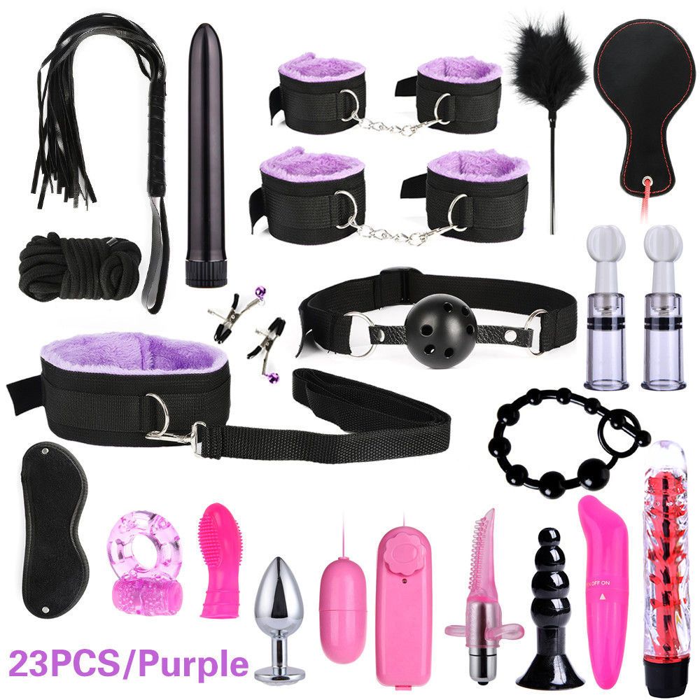 23PCS Bondage Set – Complete Adult S-ex Toy Kit for Beginners and Experienced Users, Plus,  Oris Stimulator