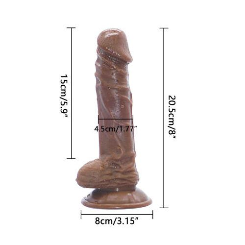 21CM Brown Flesh Strap-On Stimulator – Realistic Design for Enhanced Sensation Securel Fits Most Body Types With Natural Feel for Comfort - image 5