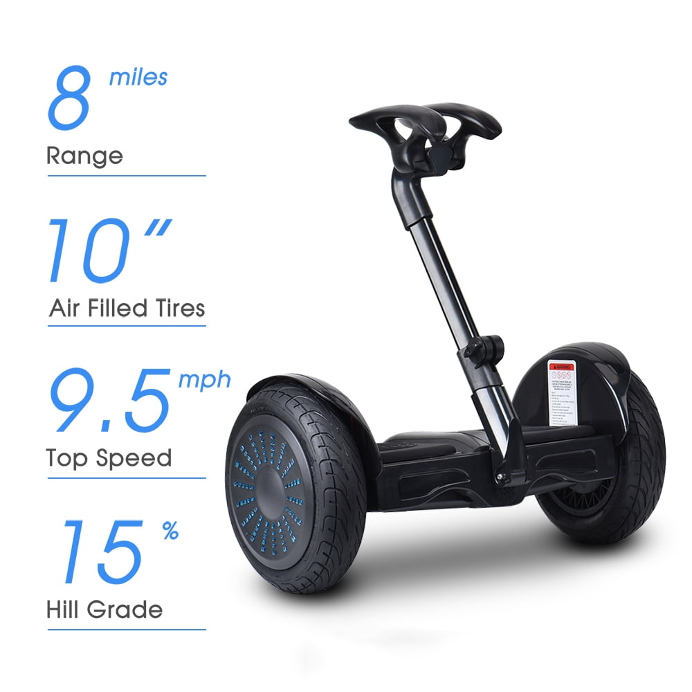 Latest XM-10 Inch Self-Balancing Hoverboard with Handle, Bluetooth Music and LED Lights