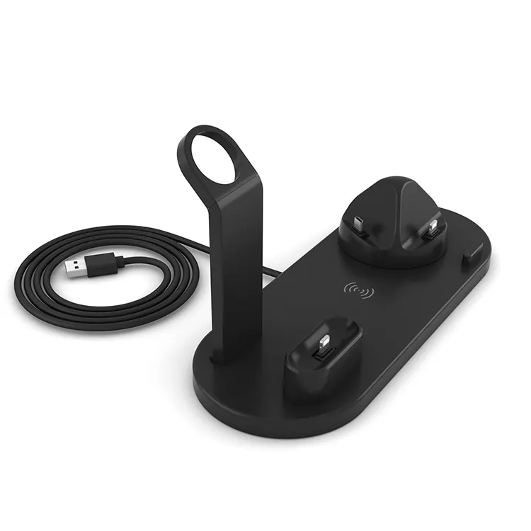 Smart Wireless Charger 3 in 1 Multi-Function Stand Fast Charging Dock Mobile Holder Phone Charging Station