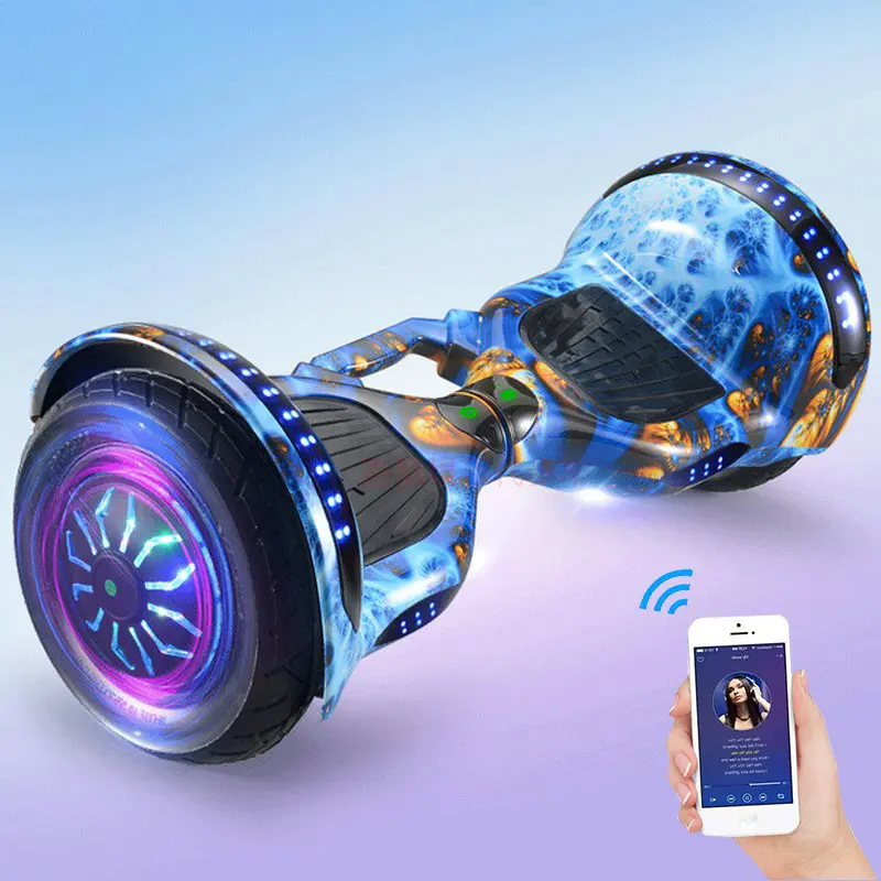 Hot Selling Electric Hoverboard with LED Lights Features & Built-in Bluetooth Speakers for Music, with  Vibrant  Style and Safety.