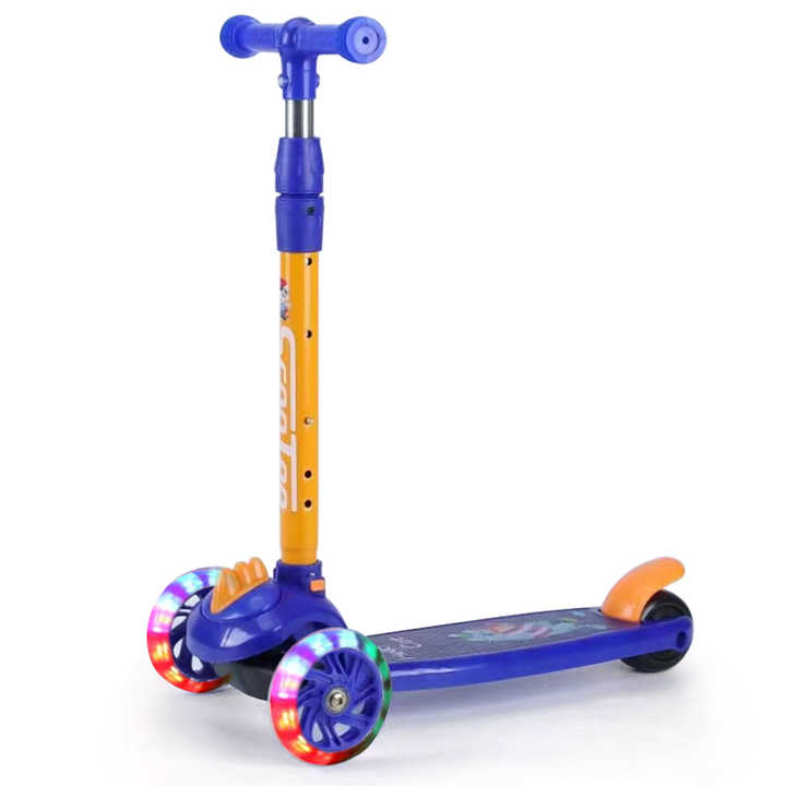 Latest Y603 Kids Light Up Scooter Foldable Skateboard Kick Scooter For Children