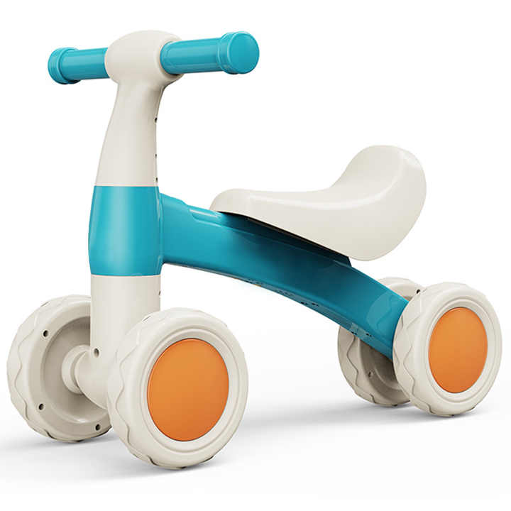 Hot Selling 1007, 4 Wheels Sliding Toddler Bicycle With No Pedal For Kids Balance Bike Toy