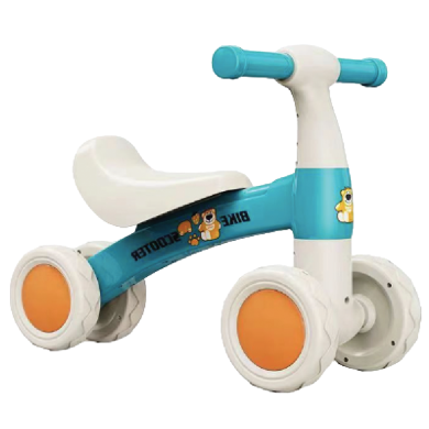 Hot Selling 1007, 4 Wheels Sliding Toddler Bicycle With No Pedal For Kids Balance Bike Toy