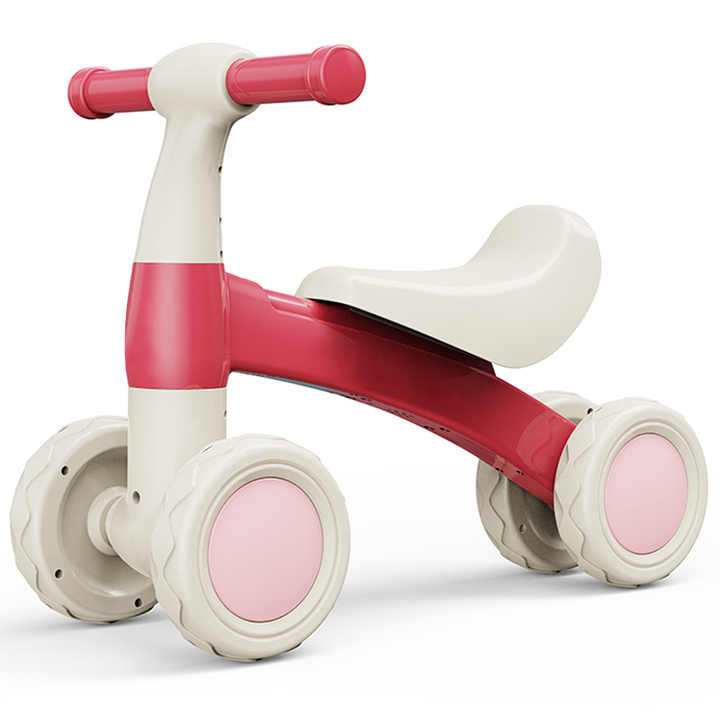 Hot Selling 1007, 4 Wheels Sliding Toddler Bicycle With No Pedal For Kids Balance Bike Toy
