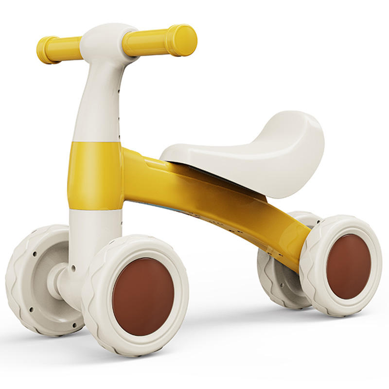 Hot Selling 1007, 4 Wheels Sliding Toddler Bicycle With No Pedal For Kids Balance Bike Toy