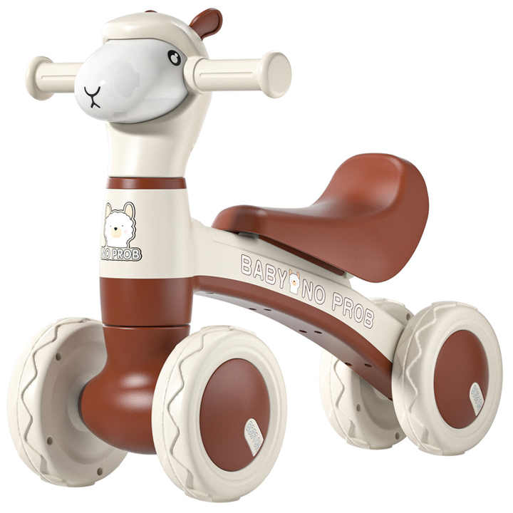 Latest Outdoor No Pedals 4 Wheels Foot Powered Ride-On Sliding Baby Balance Bike for Child
