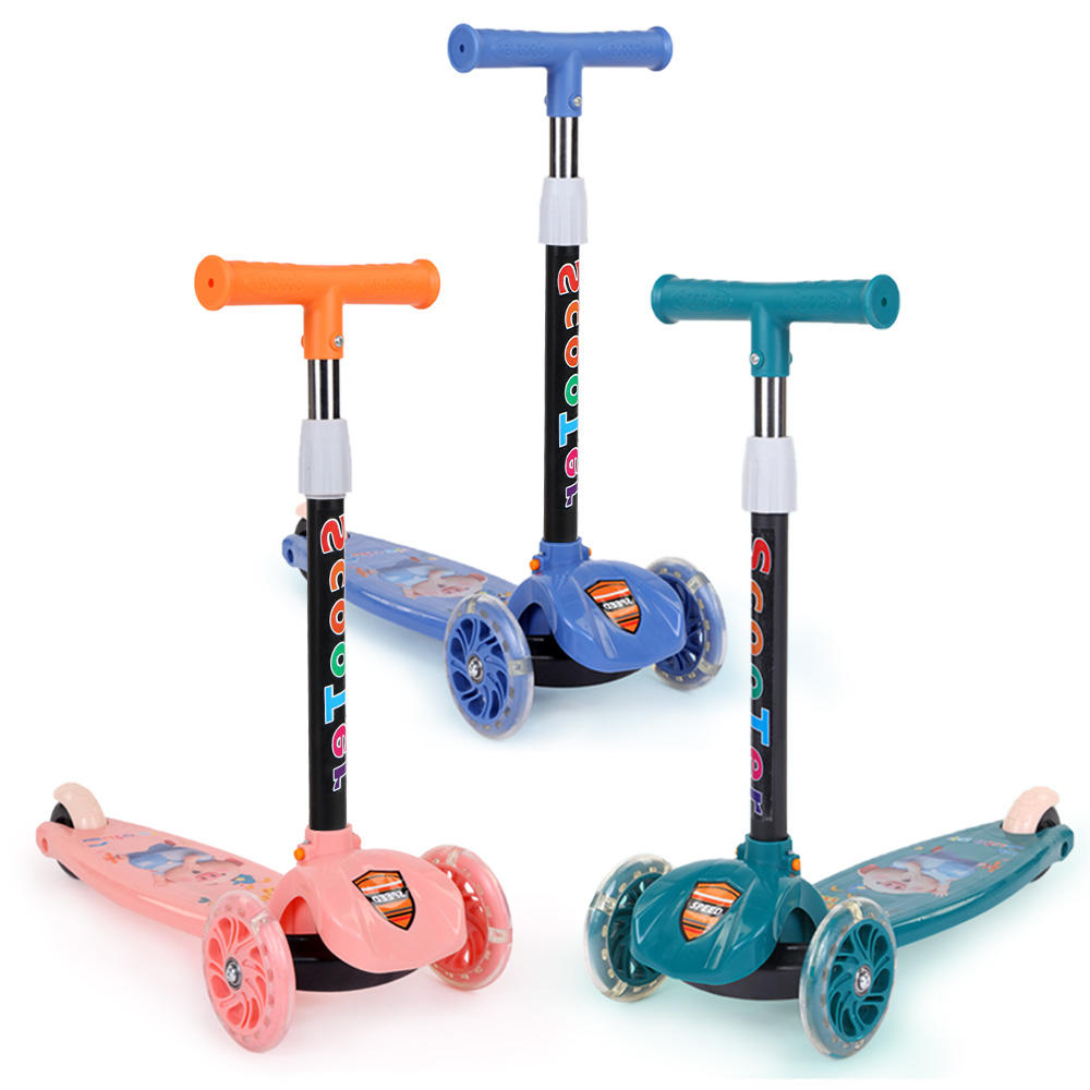 Latest Y603 Kids Light Up Scooter Foldable Skateboard Kick Scooter For Children