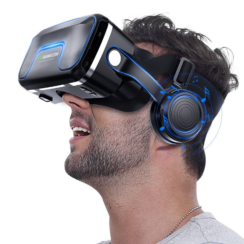 VR shinecon Headset 3D Virtual Reality Glasses for Movie Video Games VR for iPhone Android
