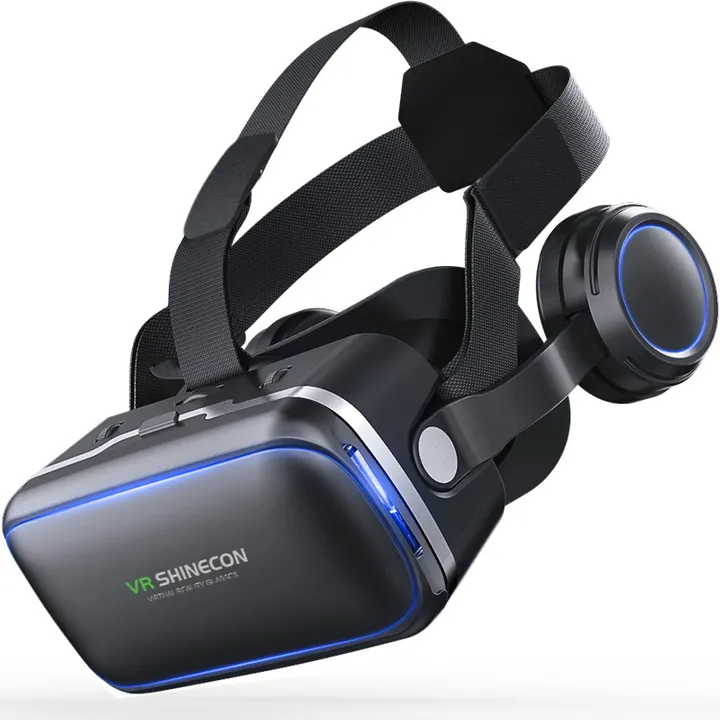 VR shinecon Headset 3D Virtual Reality Glasses for Movie Video Games VR for iPhone Android