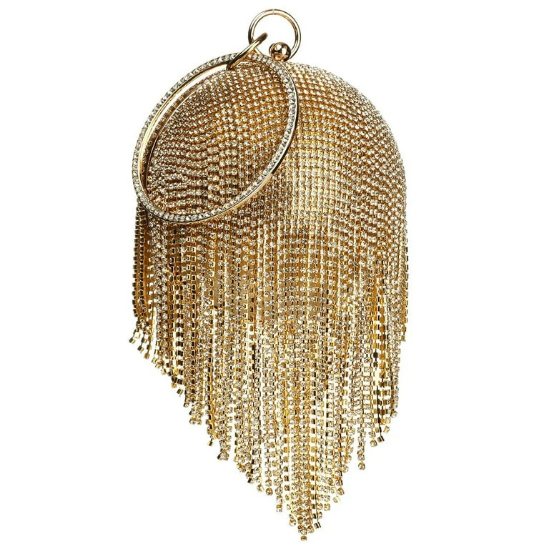Designer Women Diamond Round Ball Evening Clutch Purse Luxury  Party Bag