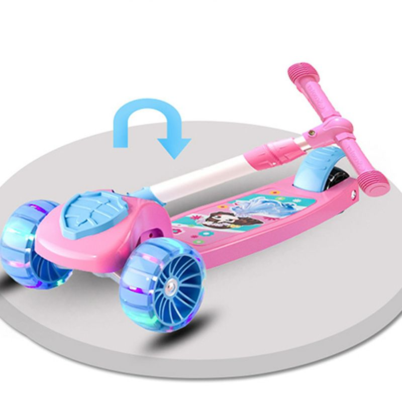 High Quality L560 Adjustable Metal Ride-On Scooter Foldable Design with LED Lights and Music