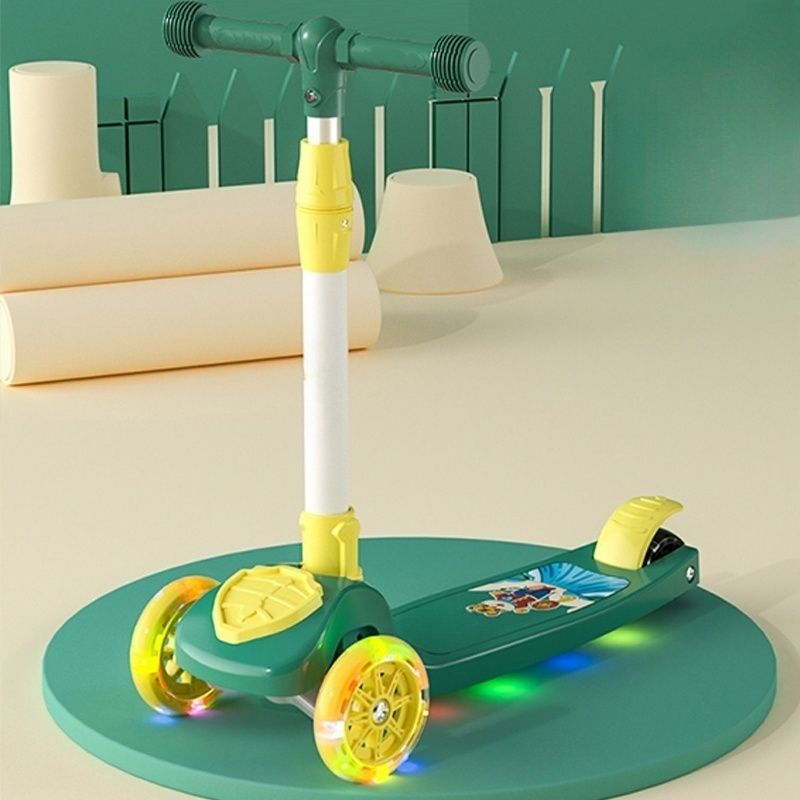 High Quality L560 Adjustable Metal Ride-On Scooter Foldable Design with LED Lights and Music