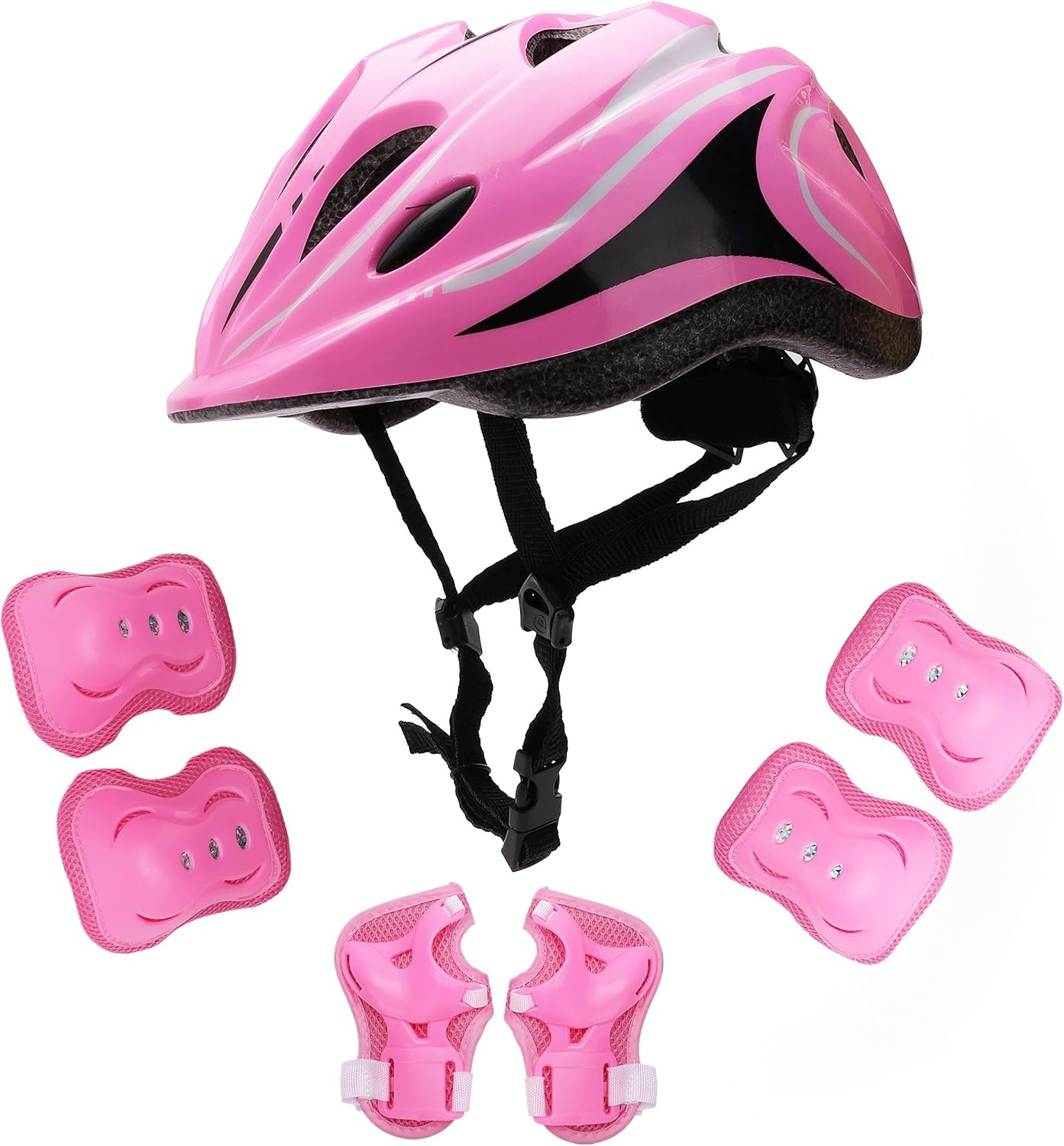 Kids Protective Gear Set – Safety Helmet, Knee Pads, Elbow Pads & Wrist Guards for Cycling, Skating, Skateboarding, Hoverboard & Outdoor Sports"