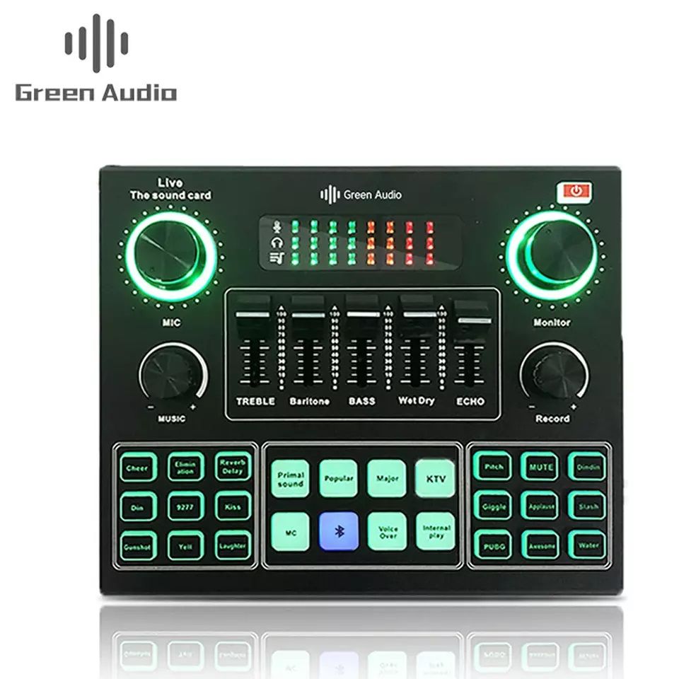 GAX-V9 Excellent Quality of Voice and Music Professional for Live Broadcast Mic Sound Card