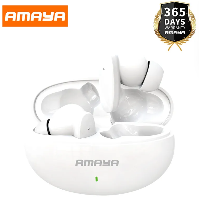 Amaya TK-05 Wireless Sports Earbuds – Bluetooth In-Ear Headphones with Deep Bass, Waterproof Design, Long Battery Life & Noise Reduction Mic