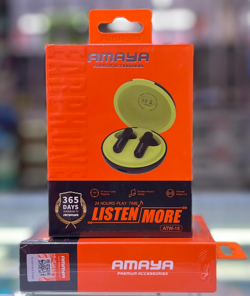 Amaya TK-05 Wireless Sports Earbuds – Bluetooth In-Ear Headphones with Deep Bass, Waterproof Design, Long Battery Life & Noise Reduction Mic