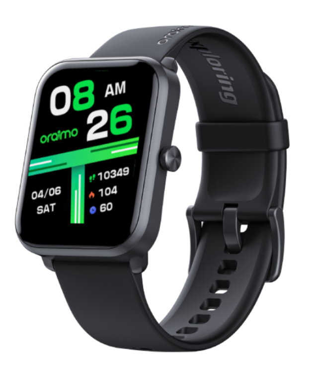 Oraimo Watch 3 Pro Smartwatch – 1.83" AMOLED Display, Bluetooth Calling, AI Voice Assistant, Health & Fitness Tracking, Long Battery Life – Black
