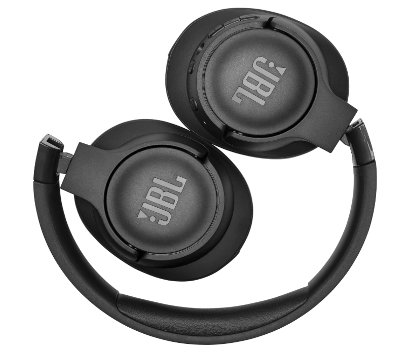 JBL Tune 760BT Wireless Over-Ear Headphones – Pure Bass Sound, Bluetooth 5.0, Hands-Free Calls, Multi-Device Pairing, 50H Battery Life, Foldable Design – Black