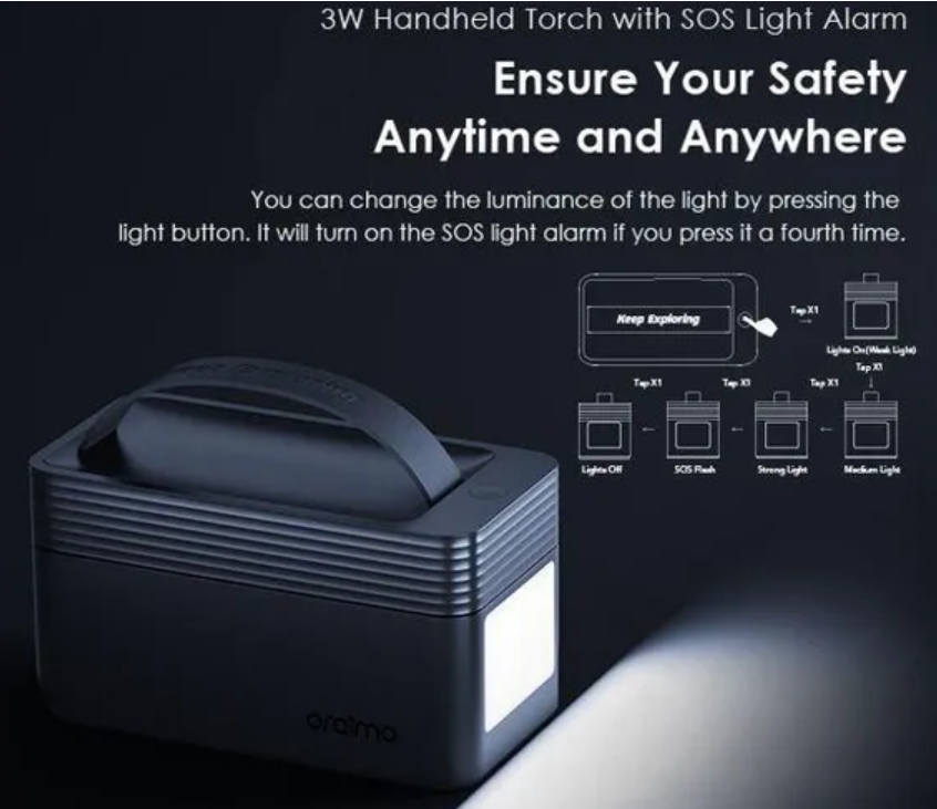 Oraimo PowerBox 600 – 60000mAh Ultra-High Capacity Power Bank, Dual USB Fast Charging, LED Display, Multi-Device Compatibility