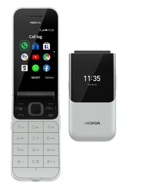 Nokia 2720 Flip 4G – Dual SIM Feature Phone with WhatsApp, Facebook, Google Assistant, Large Buttons, Long Battery Life