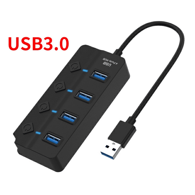 7ports USB 3.0 Multi-function Hubs With On/Off Switch Hubs