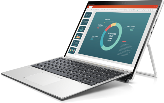 HP Elite x2 G4 is a 2-in-1 laptop core i7 8/256GB