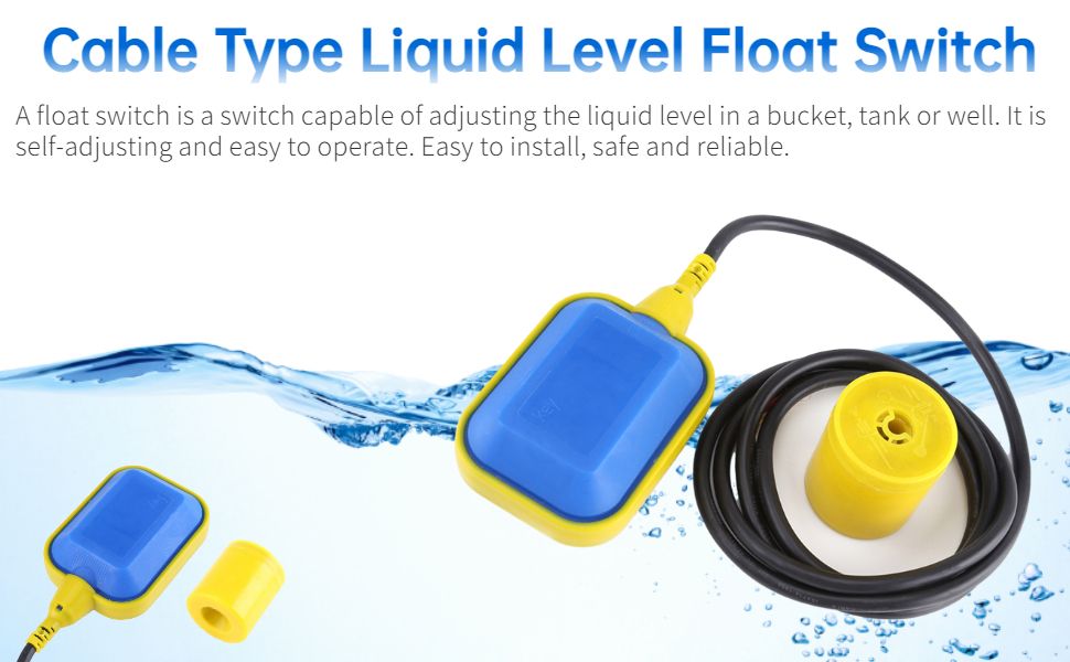 Universal Float Switch Water Level Controller For Water Sump Tank Pump