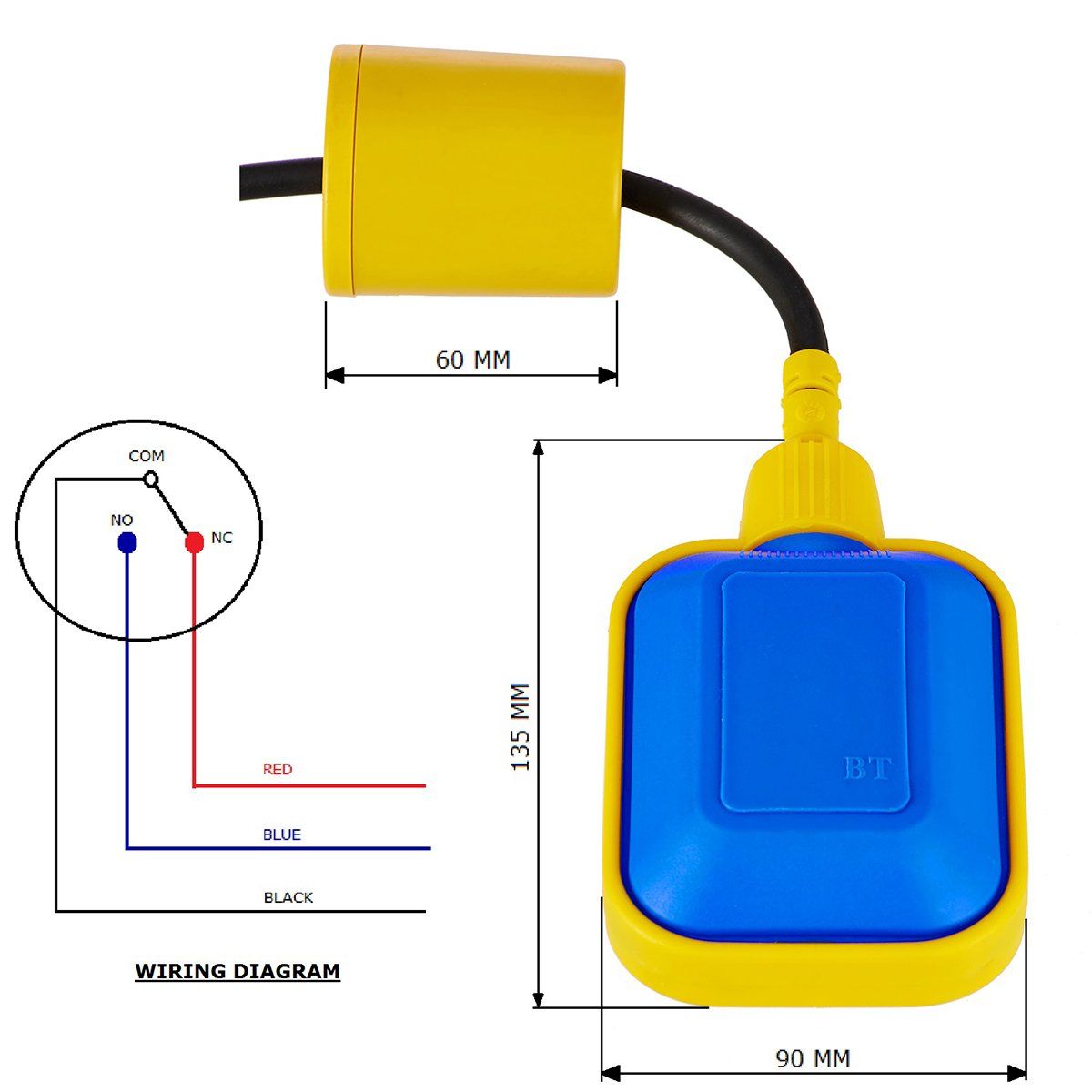 Universal Float Switch Water Level Controller For Water Sump Tank Pump